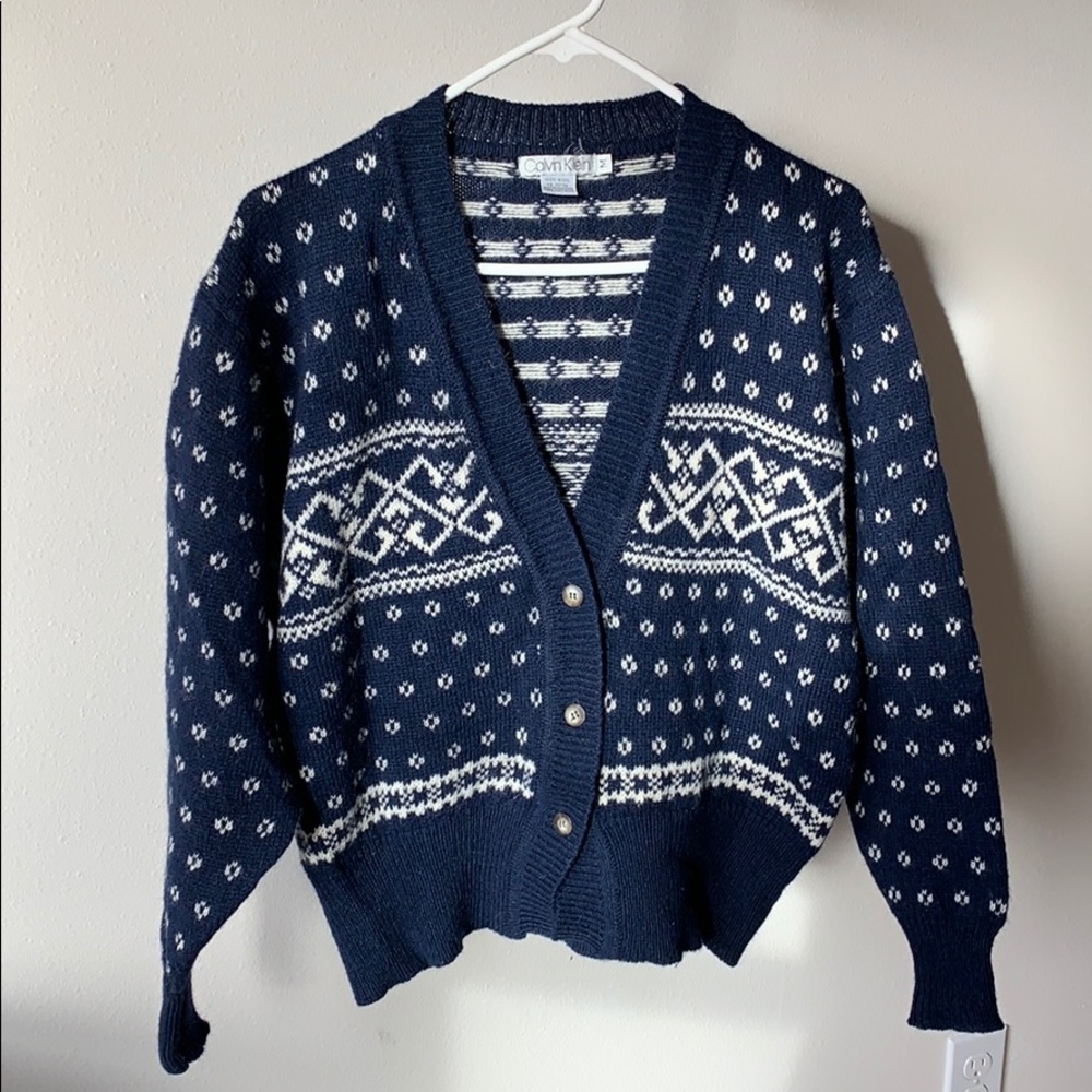 CALVIN KLEIN Wool cardigan